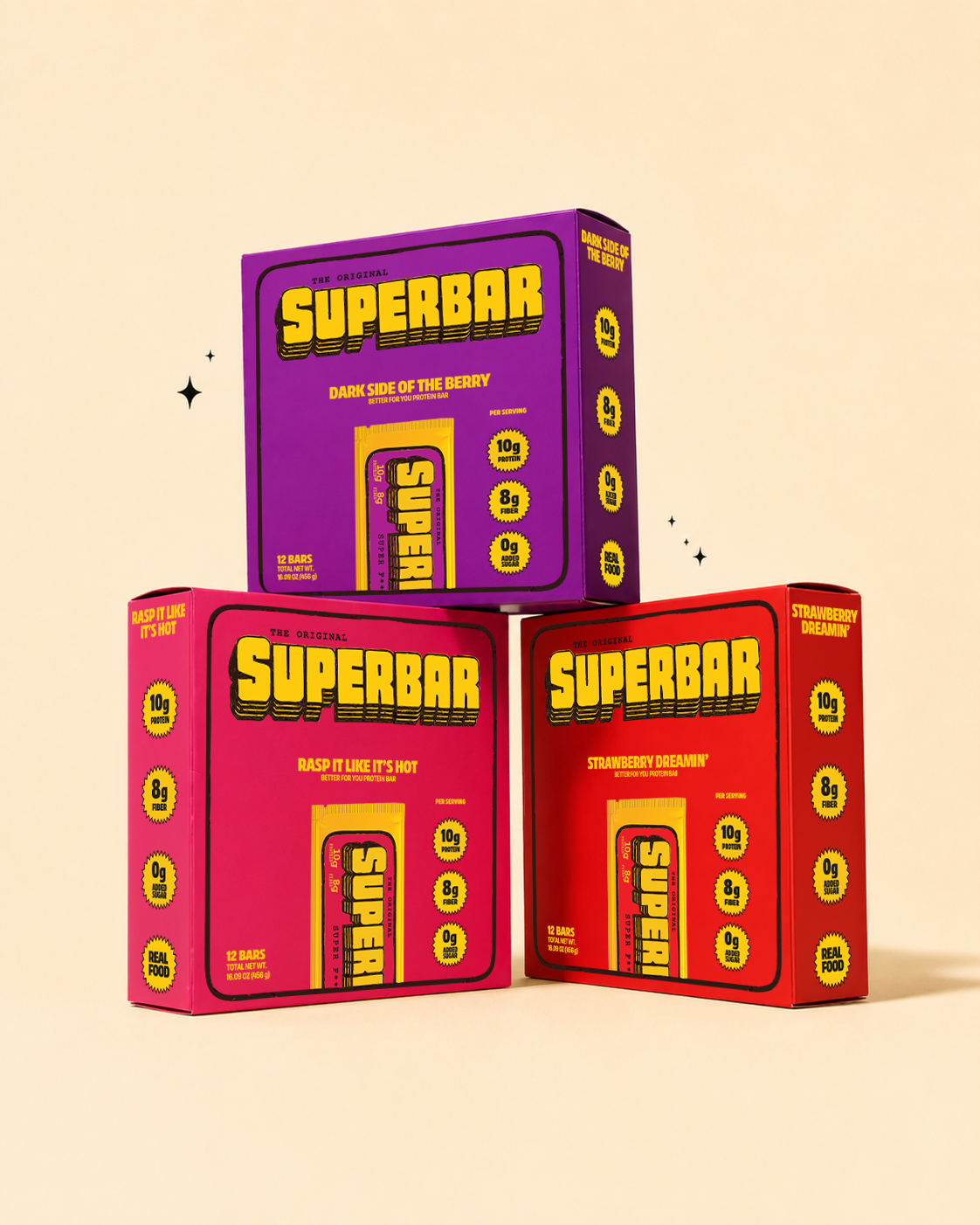 Superbar protein bar boxes